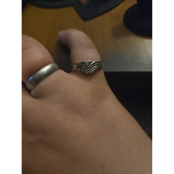 Vintage Sterling Silver Ring Sz 7.5 - Picture 5 of 5